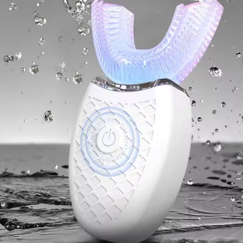 Teeth Whitening Kit - 柔らかい毛 U 字型スマート歯ホワイトニング防水プロフェッショナル充電式自動歯ブラシセット