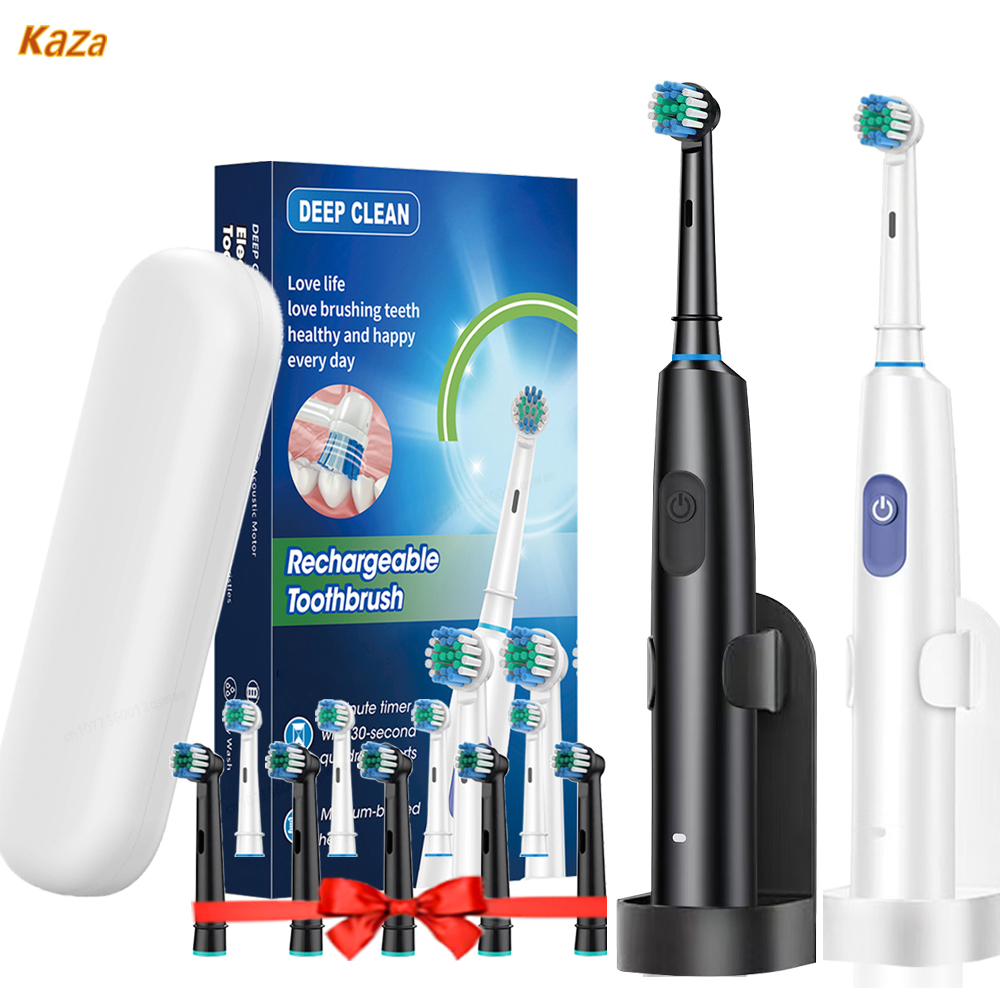 電動歯ブラシ ホルダー付き 大人用 スマートタイマーブラシ  - Teeth Whitening Kit のレビューと価格